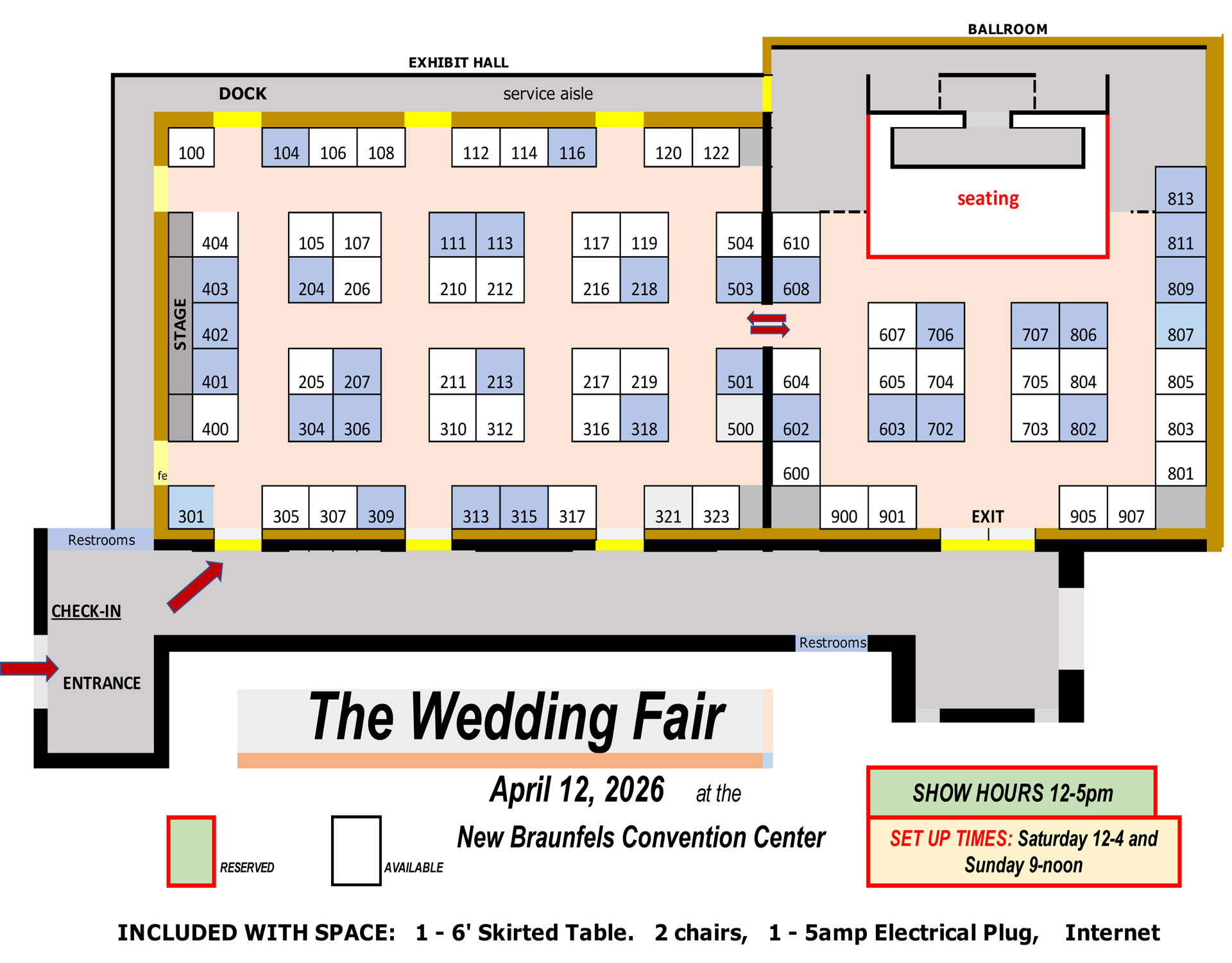 april-12-floor-plan Wedding Fair Show